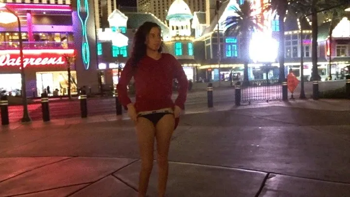 Masturbating Right Next to the Busy Las Vegas Blvd