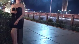 Strangers Watching Slut on Sidewalk