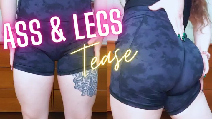 Ass & Legs Tease - Spandex Fetish, Muscular Legs, Femdom Goddess, Humiliation, Denial