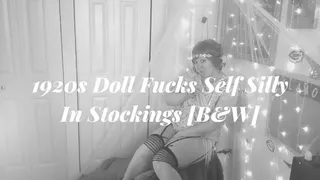 1920s Doll Fucks Self Silly In Stockings