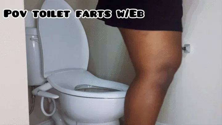 Ebonybooty49 -Smelly Toilet Farts