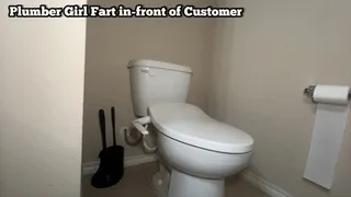 Big booty Plumber Farting in-front of Customer Again POV