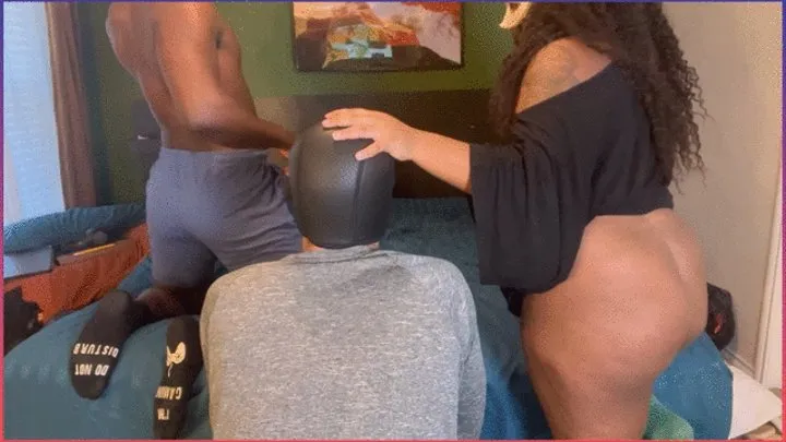 White Loser Being a Fart Sniffer for Ebony Couple