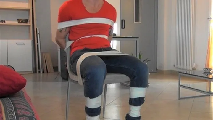 Taped and stuck on this chair! (Part1)-Quicktime