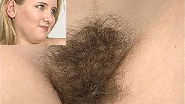 She has a big hairy bush