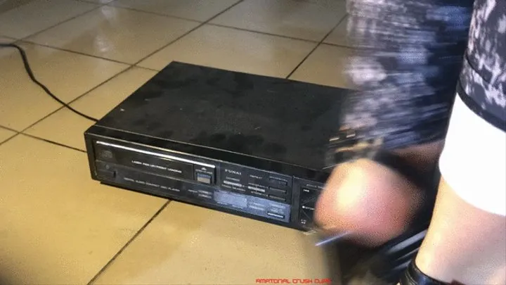 Video Recorder crushed in high heel sandals - crush fetish