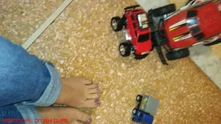 TOY CARS CRUSH MEGAPACK -- CRUSH FETISH - TOY CAR CRUSH - TOY CRUSHING - TRAMPLE - BAREFOOT - BAREFEET - ITALIAN - CRUSH - FEET - SOLES - TOES - HEELS - FETISH - FOOT FETISH - TRAMPLING - TRAMPLE - FULLWEIGHT