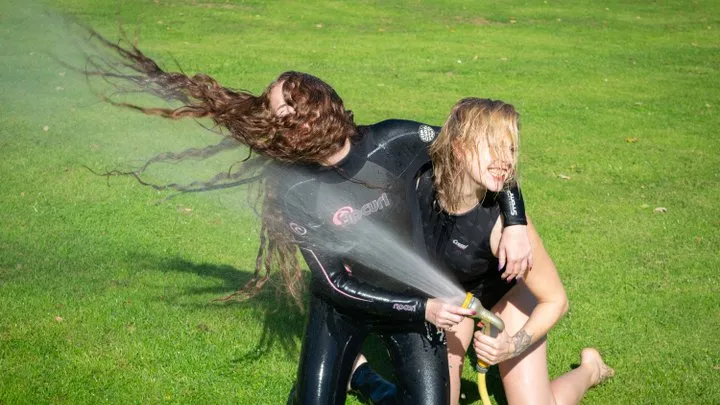 When Rosie Came to Play In Wetsuits