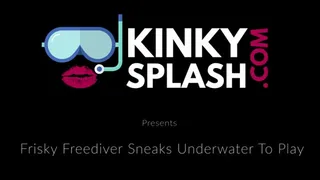 Frisky Freediver Sneaks Underwater To Play