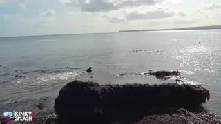 Wetsuit Swimmers Meet For Masturbating Fun