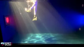 Underwater Wetsuit Toy Fucking and Bubbly Orgasm