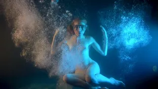 Bubble Blowing Cock Tease In Dive Mask