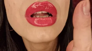 Lipstick and tongue mindfuck - part 2