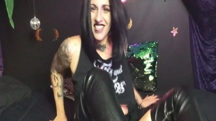 Satanic Biker Babe