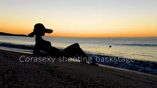 Relaxing clip with a superb naked corasexy in front of the sunrise video