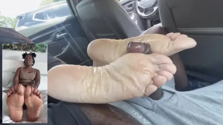 Foot Fucking Sole Slapping Backseat Action