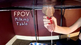 Sensual Milking Table Handjob Edging In FPOV