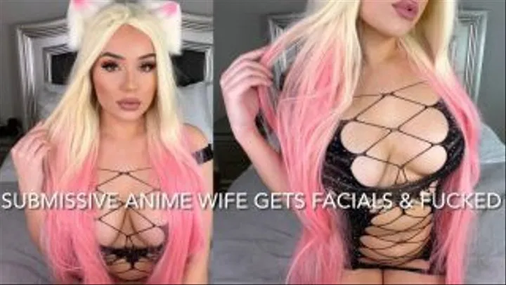 SUB ANIME WIFE GETS FACIALS & FUCKED