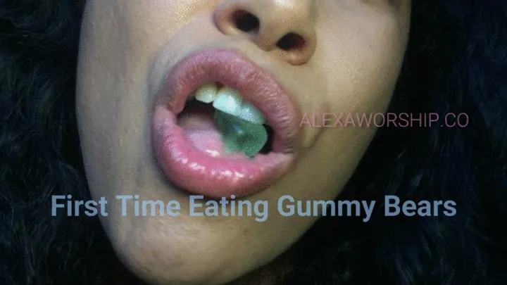 My First Time Eating Gummy Bears On Cam