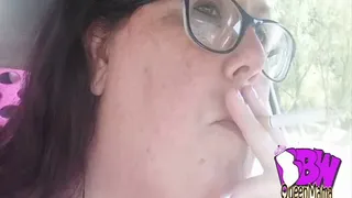 BBW Kelly Queen Smoking a cigarette and ignoring you