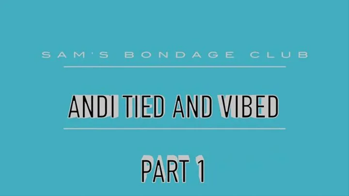 Andi Tied and Vibed LoRes part 1