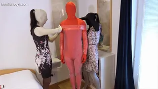 TWO ZENTAI LADIES AND A CLINGFILM MUMMY
