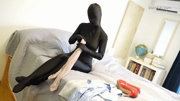 ZENTAI SECRETARY HOGTIED WITH HEMPROPES