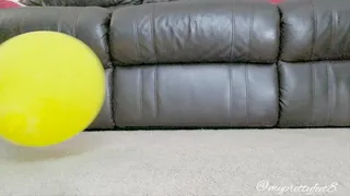 Balloon Popping with Feet and Hands
