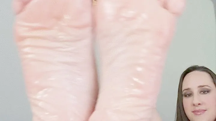 Propped Up and Oiled Wrinkly Soles