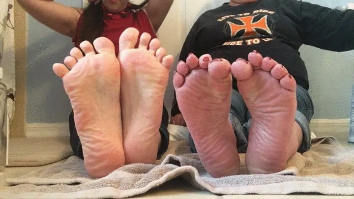 Oiled Step-Mother Step-Daughter Soles