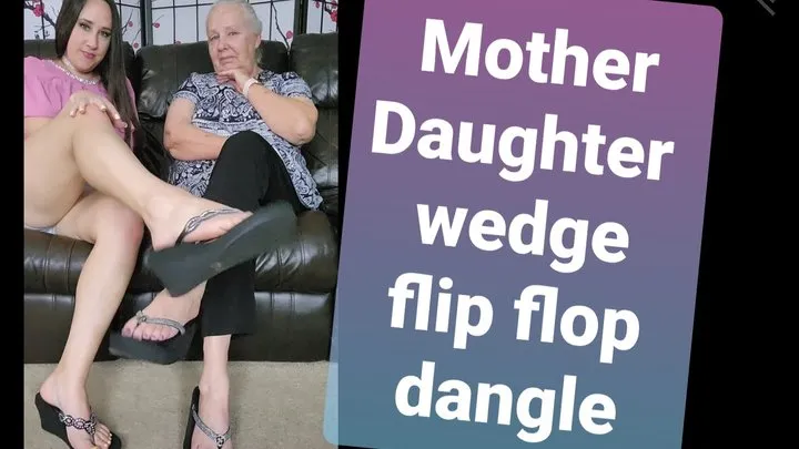 Wedge Flip Flop JOI with stepMom