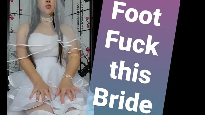 Runaway Bride gets Foot Fucked