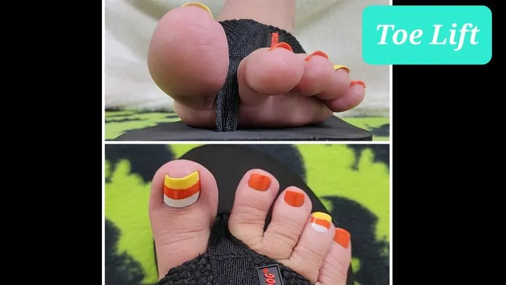 Candy Corn Toe Lift