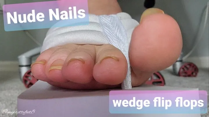 Nude Nails Front View Toe Wiggle