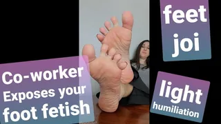 Co-Worker Exposes-(fantasy) Foot Fetish