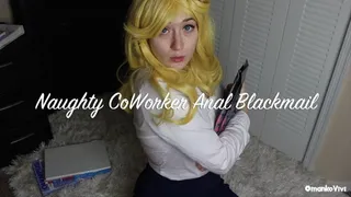 Naughty Coworker Anal Blackmail