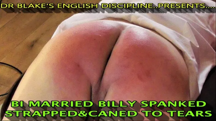 'Bi Bubble Bum Billy Spanked Strapped and Caned Hard to Yelping'