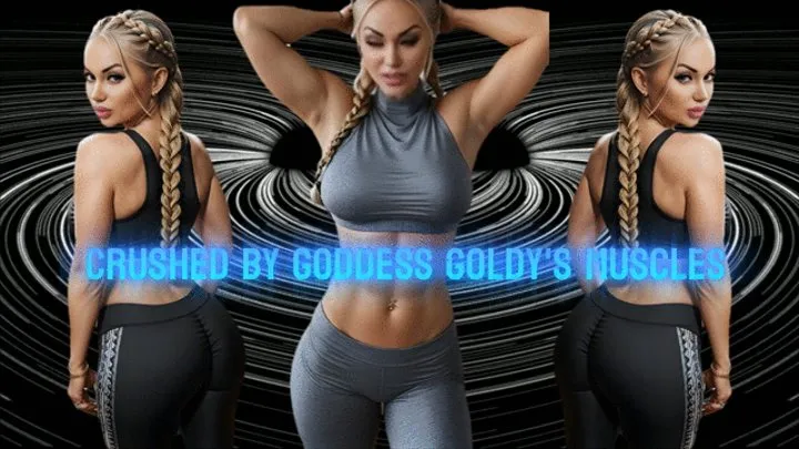 Crushed by Goddess Goldy's Muscles