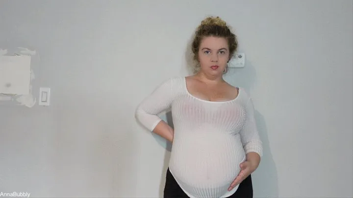 Cum on My Milky Tits Pregnant