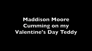 Cumming on Valentine's Day Teddy