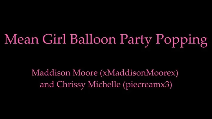 Mean Girls Balloon Party Popping