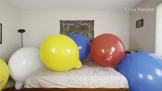 Kissing, teasing, nail popping 36" balloons