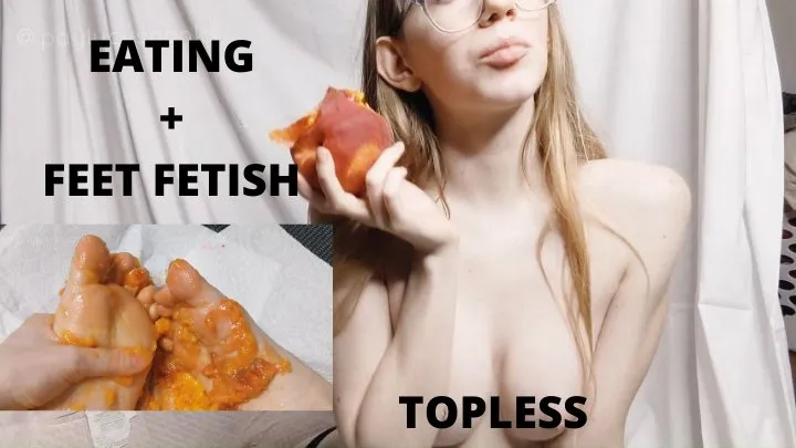 Topless Eating + Stomping