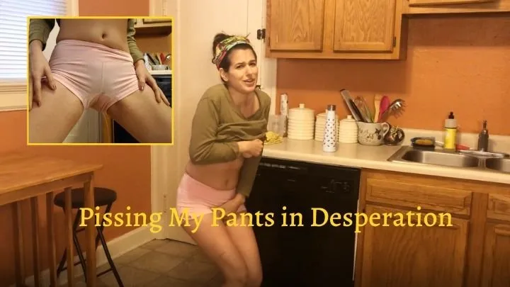 Pee Desperation: Pissing Pants Through Tight Shorts