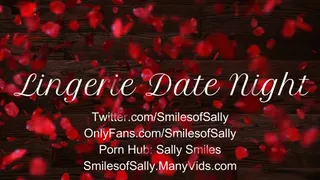 Romantic Lingerie Date Night in Stockings and Lingerie - Sally Smiles