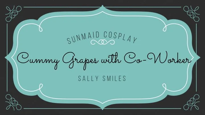 Cummy Food Masturbation with Grapes - Sun Maid Cosplay Halloween - Sally Smiles