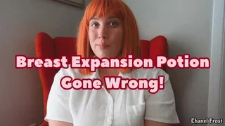 Breast Expansion Potion Gone Wrong