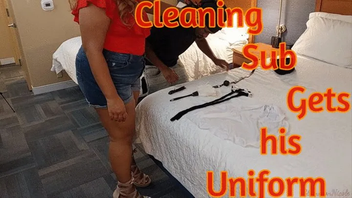 Cleaning Sub Gets His Uniform