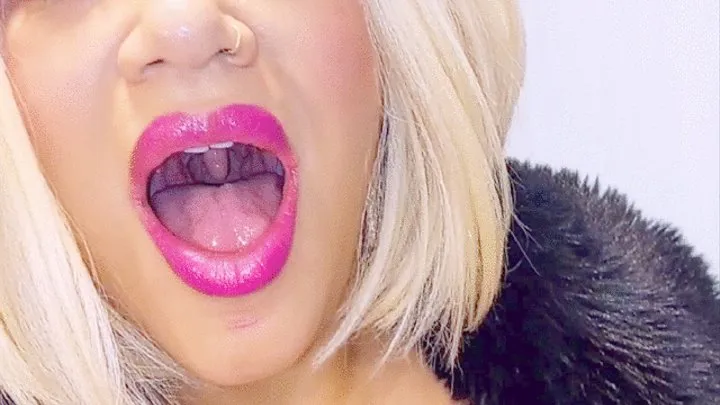 Hot Pink Lips and Throat