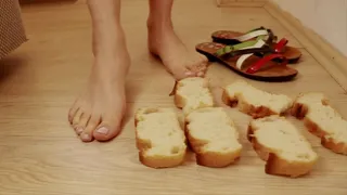 Bread Crush Barefoot and With Slippers